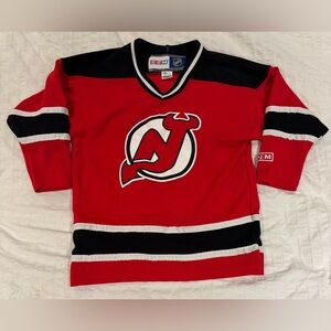 Kids CCM NHL New Jersey Devils Jersey Size 4-7 Years - Hockey Shirt
